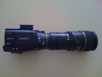 HV30 with Twoneil Adapter and 90mm Macro Lens